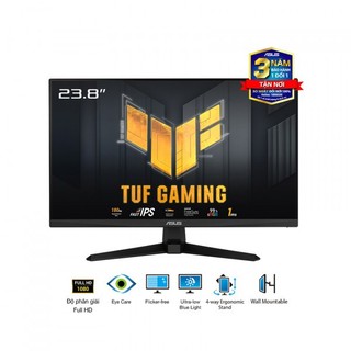 Màn hình máy tính asus 23.8 inch màn gaming tuf vg249q3 fhd /ips/180hz/ 1ms chính hãng - hoàng long computer