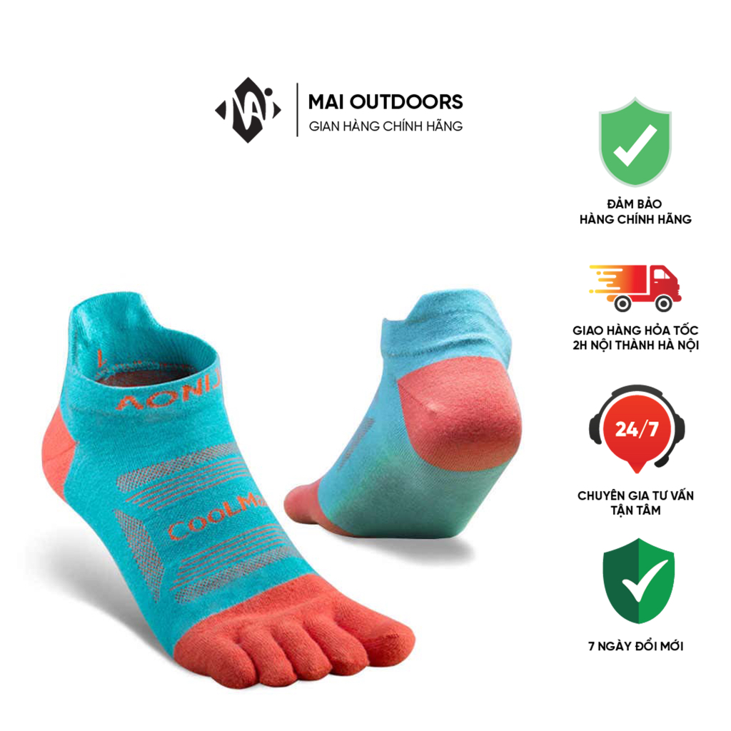 Tất 5 ngón chạy bộ thấp cổ Aonijie E4801