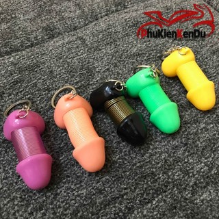 Móc khoá ciu ciu lò xo, hài hước, độc lạ