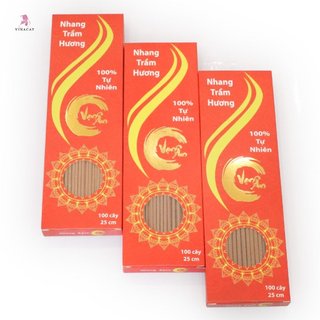 Nhang trầm hương nguyên chất Vinacay kích thước 25cm, 38cm