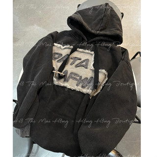 Áo Hoodie Nam Nữ , Áo Hoodie Có Mũ Dây Bản To Form Rộng A14