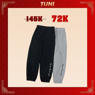 Quần Dài Thun Ống Rộng Có BO Thêu Chữ ACOVER Vải Da Cá Phong Cách Ulzzang - Tuni Store