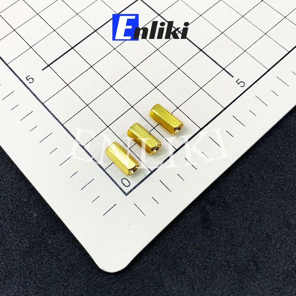 Cọc Đồng M3 Cao 10mm 2 đầu Cái-Cái