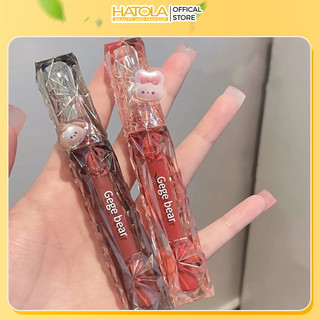 Son Bóng Gege bear Dưỡng Ẩm Chống Thấm Nước Không Dính Màu Sắc Tươi Tắn Bong Son bóng son tráng gương Hatola