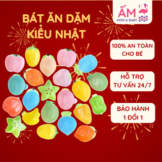 Bát Ăn Dặm Cho Bé Chén Ăn Dặm Cho Bé Đồ Ăn Dặm Cho Bé Gốm Sứ Ấm Baby 120-150ml