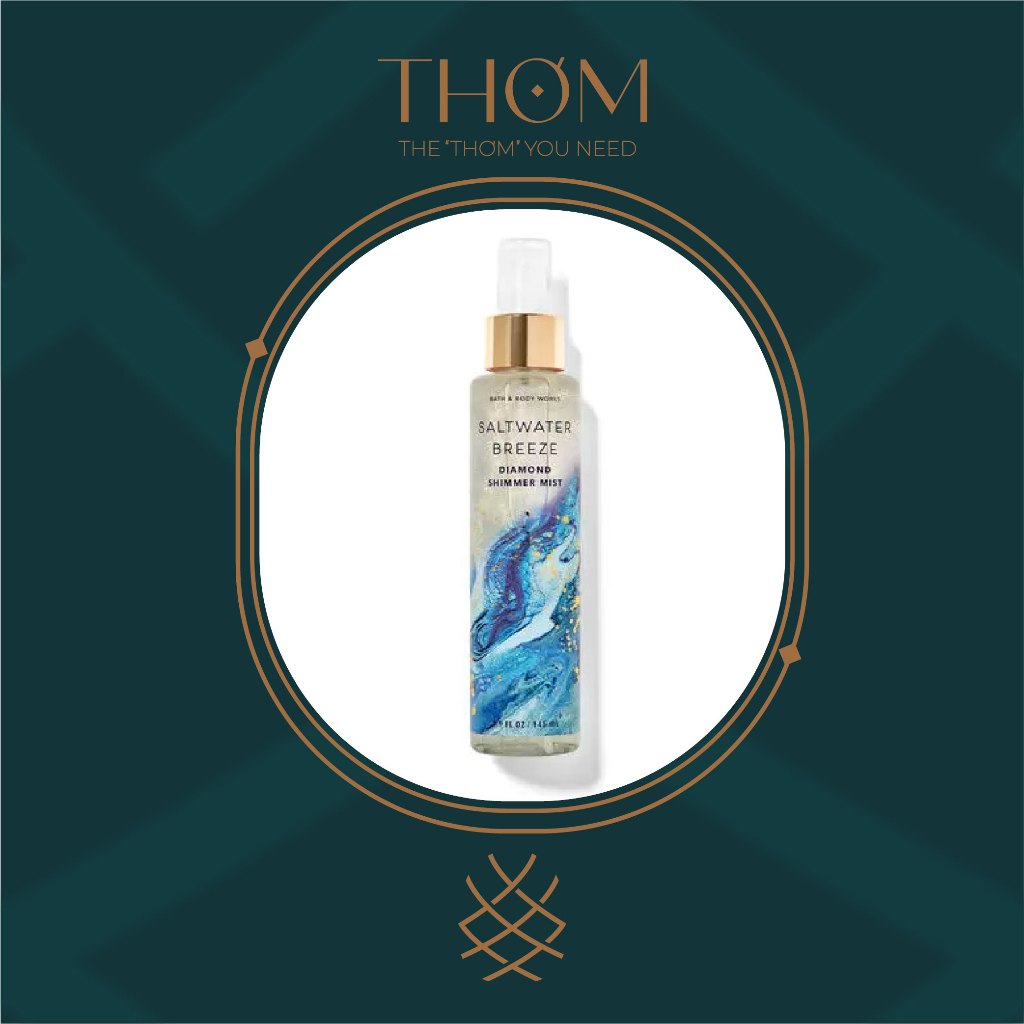[SHIMMER] SALTWATER BREEZE SHIMMER | Xịt thơm toàn thân lấp lánh Diamond SHIMMER Mist 145ML