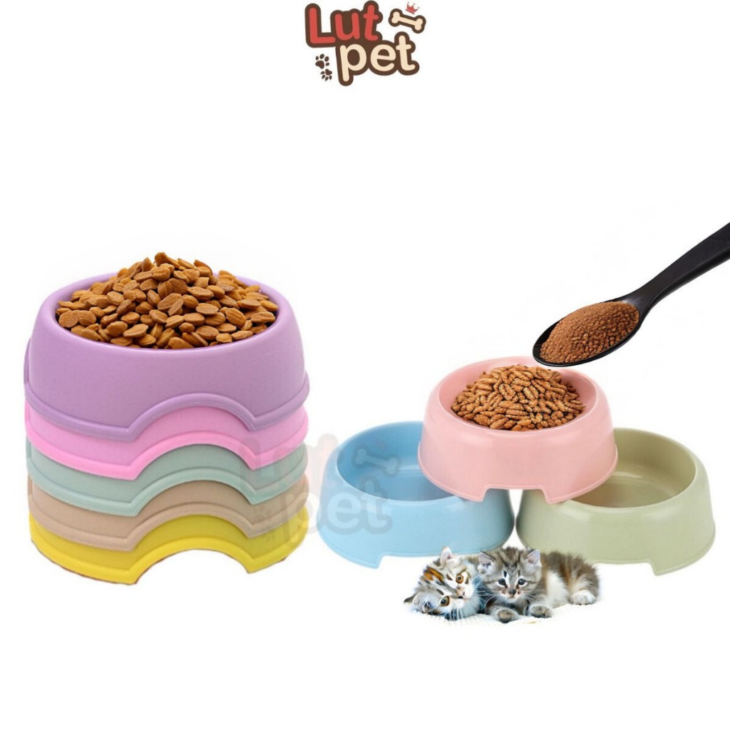Bát ăn cho Chó Mèo - tô nhựa đựng thức ăn chó mèo (1 cái) - lutpet