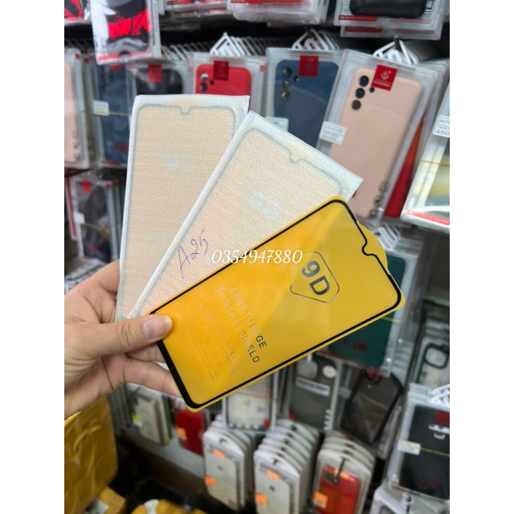 KÍNH CƯỜNG LỰC FULL MÀN 9D CHO SAMSUNG A15, A25