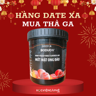 Mứt đào Boduo hũ 1,3kg sốt pha chế đồ uống