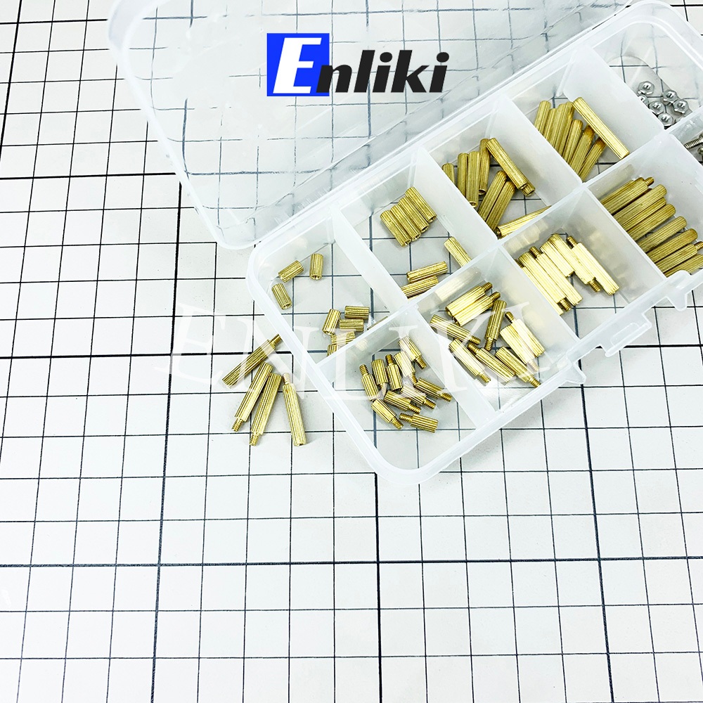 Combo Cọc Đồng M3+Bu Lông+Đai Ốc (120 Cái)