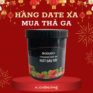 Mứt dâu tây Boduo hộp 1,3kg mứt trái cây pha chế