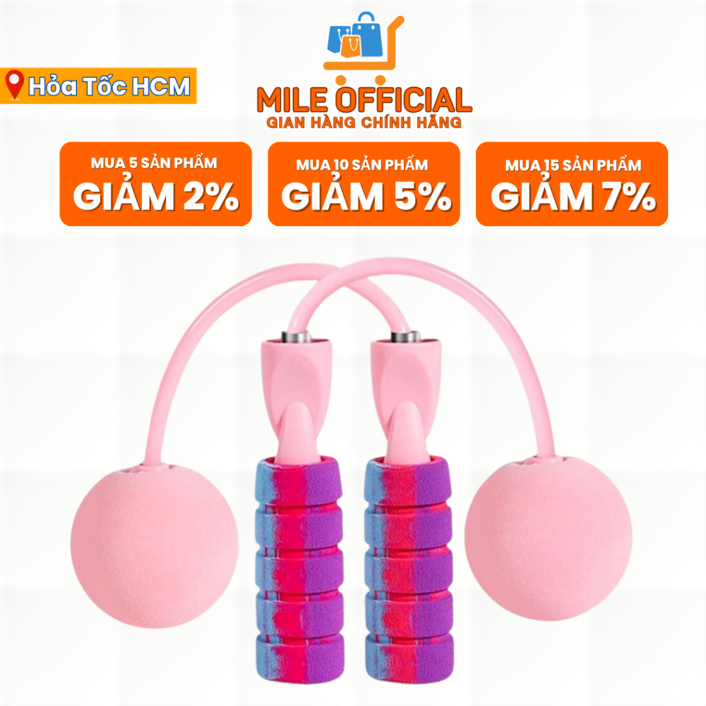 Dây Nhảy Tập Thể Dục Giảm Cân Không Dây Thông Minh Chuyên Nghiệp Cho Nữ - Dây Nhảy Thể Thao Có Bóng To Hỗ Trợ Tập Gym