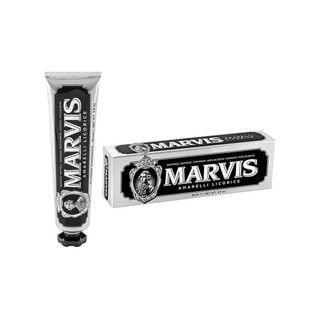 Kem Đánh Răng Marvis Amarelli Licorice Mint Hương Bạc Hà Kết Hợp Chiết Xuất Cam Thảo và Than Tre 85ml