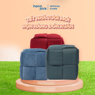 Ghế đôn Sofa vuông DANDAN 40x40x40cm, bọc nệm vải cao cấp, êm cái nhiều màu sắc - Hananu Homes Concept