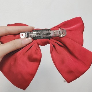 [P5166 - HIU ACCESSORIES]  Kẹp tóc nơ lụa tiểu thư bản to