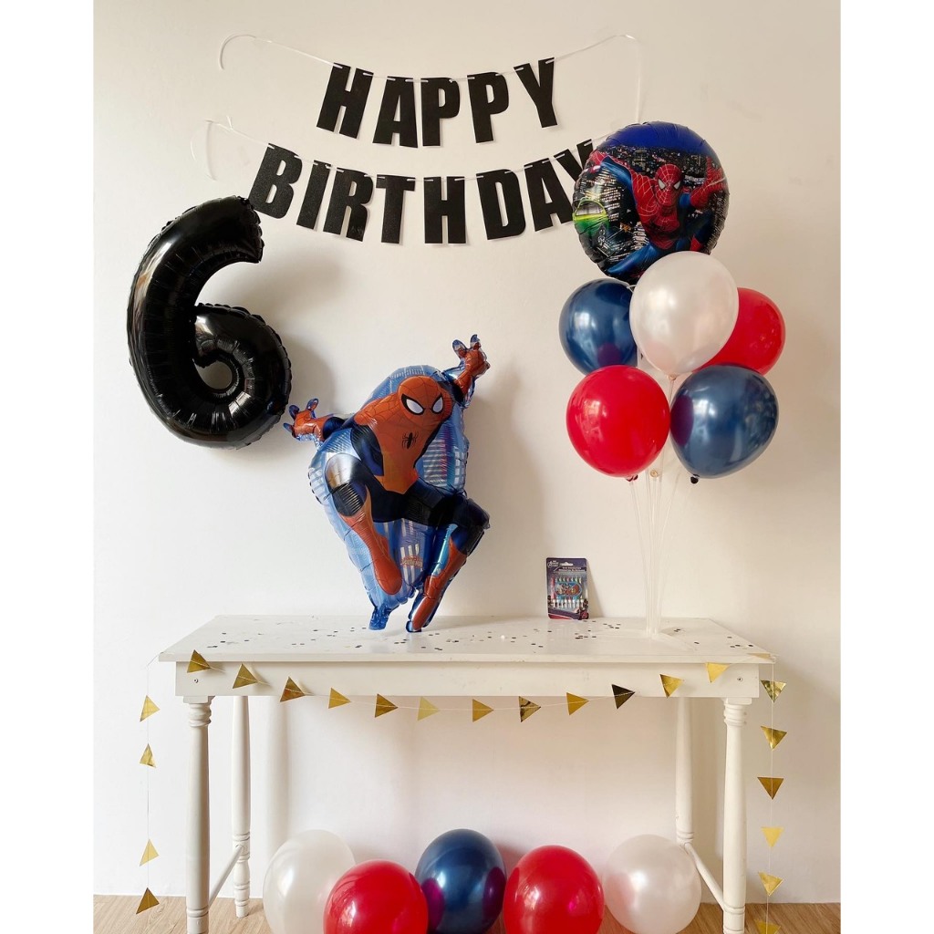 Set Trang Trí Sinh Nhật Chủ Đề Spider Man