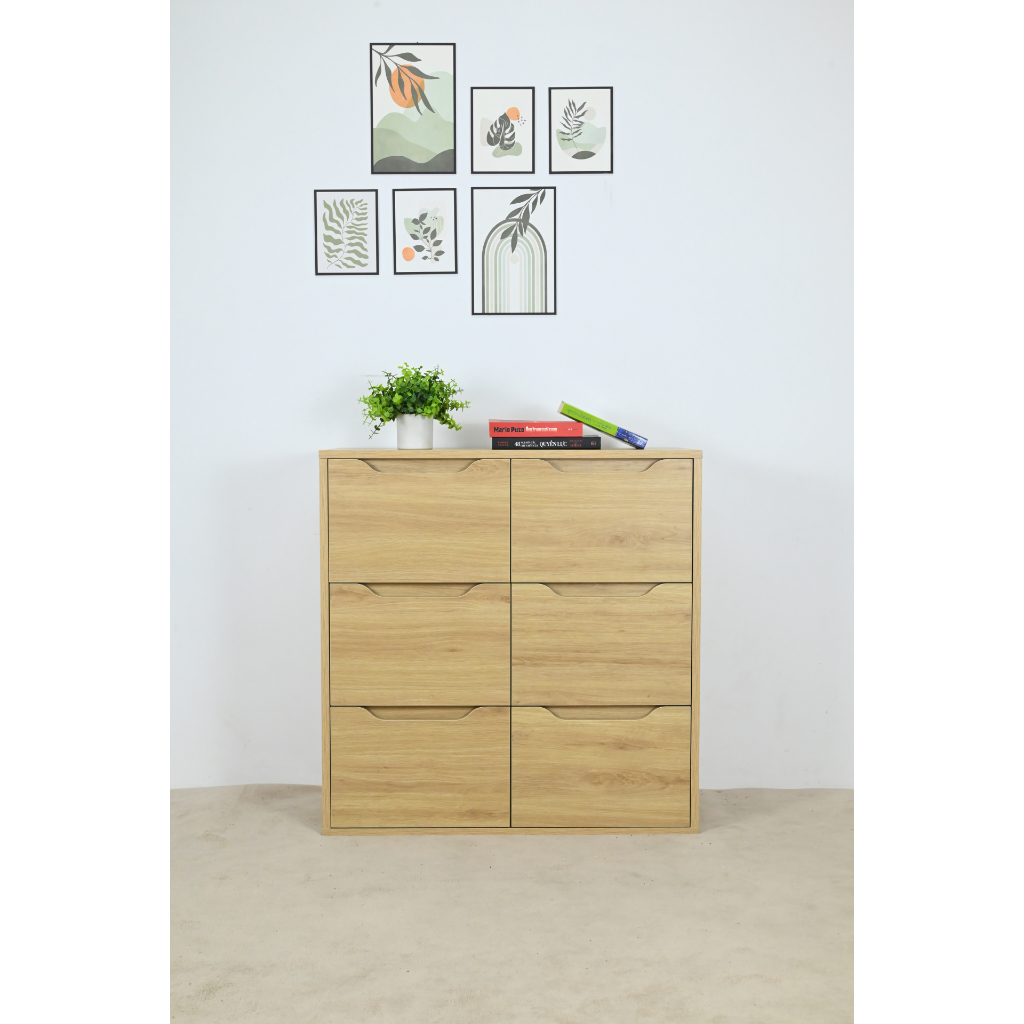 HAPPY FURNITURE , Tủ đựng đồ 6 ngăn kéo - ALEE , THK_035 , 80cm x 38cm x 82cm