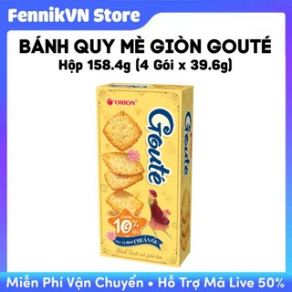 Hộp Bánh Quy Mè Giòn Gouté - Hộp 158.4g (4 gói x 39.6g)