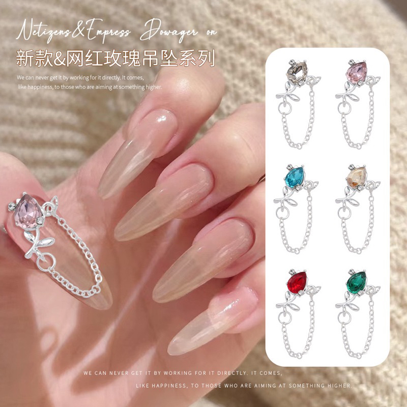 Charm Đá Dây Nails Trang Trí Móng