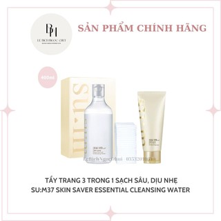 Tẩy Trang Sum 3 Trong 1 Làm Sạch Sâu, Dưỡng Ẩm Và Dịu Nhẹ - Su:m37 Skin Saver Essential Cleansing Water 400ML Full Size