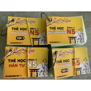 Thẻ học Tiếng Nhật Flashcard Trọn bộ N5