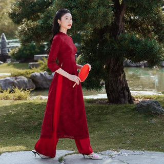 Áo dài Hoằng Hoa nữ Her studios (chưa bao gồm quần)