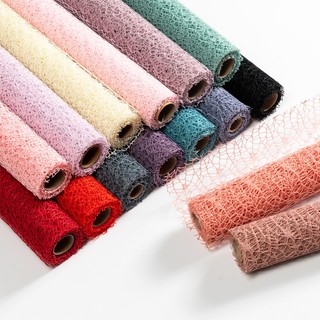 Cuộn lưới nhện gói hoa , cuộn lưới bó hoa Jacquard - Giấy gói quà, giấy gói hoa, giấy bó hoa