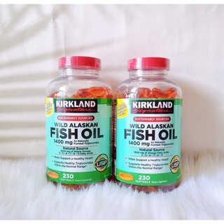 Viên uống dầu cá Kirkland Wild Alaskan 230 viên.