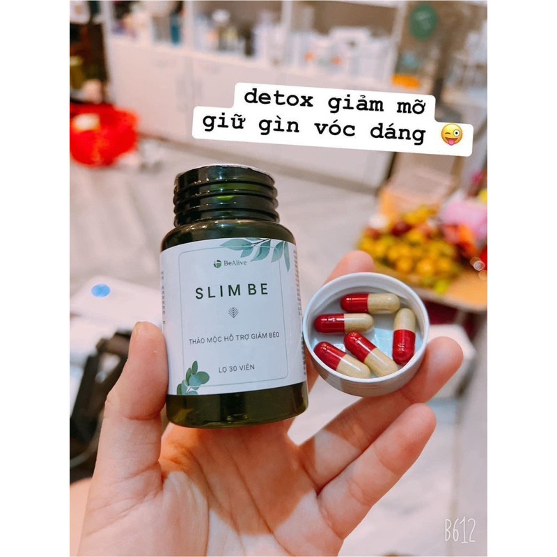 Giảm Cân Slim Be Của BEALIVE Hộp 30 Viên Chính Hãng Giúp Giảm Cân An Toàn