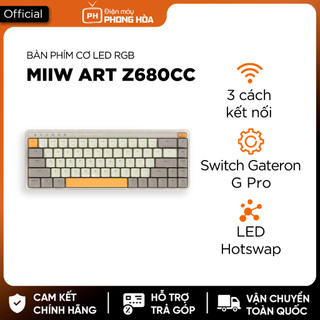 Bàn phím cơ MiiiW ART Z680 – Không dây, Switch Gateron G Pro, RGB, Hotswap, 68%