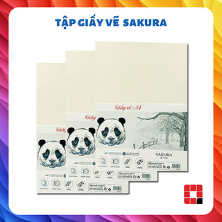 Tập giấy vẽ phác thảo, kí họa sakura 160gsm a3/a4