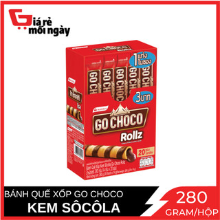 Bánh ốc quế go choco rollz 280g