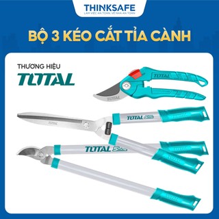Bộ 3 kéo cắt tỉa cành total tht1578033 gồm kéo cắt cành 200mm, kéo cắt hàng rào 550mm, kéo cắt tỉa cây cảnh 690mm