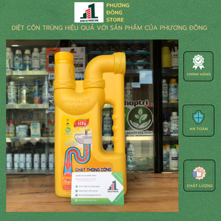 Thông cống, chống tắc nghẽn cống - Chai 1.6kg