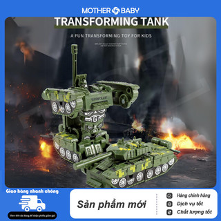 Đồ chơi trẻ em xe tăng chạm biến hình robot,xe thiết giáp,không có pin.
