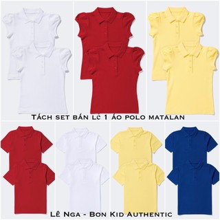 [TÁCH SET] Áo polo bé trai / bé gái MATALAN_UK bán lẻ theo mẫu sz từ 3y đến 13ye