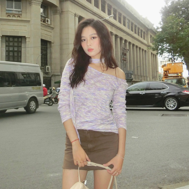 Áo ERRORIST Fleece Longslee Pink / Purple