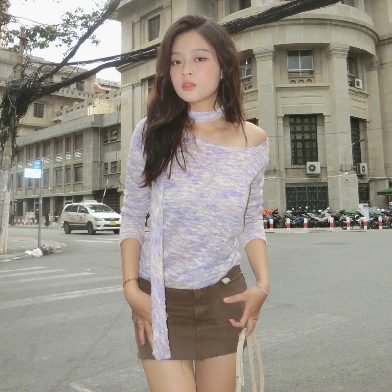 Áo ERRORIST Fleece Longslee Pink / Purple