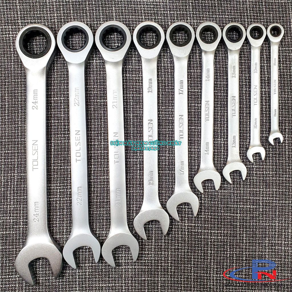 Cờ lê vòng miệng tự động 8-24mm Tolsen