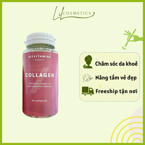 (CÓ BILL) COLLAGEN THUỶ PHÂN MYVITAMINS 90V ĐẸP DA, CHỐNG LÃO HOÁ