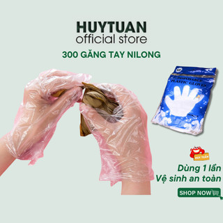 Combo 300 chiếc găng tay nilong dùng 1 lần đảm bảo vệ sinh an toàn nấu nướng - Găng tay túi bóng bền dai