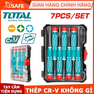 Bộ tua vít đồng hồ total tht250726 7 chi tiết, thép cr-v không gỉ, tay cầm tiện dụng thoải mái
