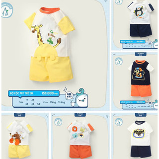 Bộ cộc mompa cotton siêu co giản thấm hút tốt cho bé yêu