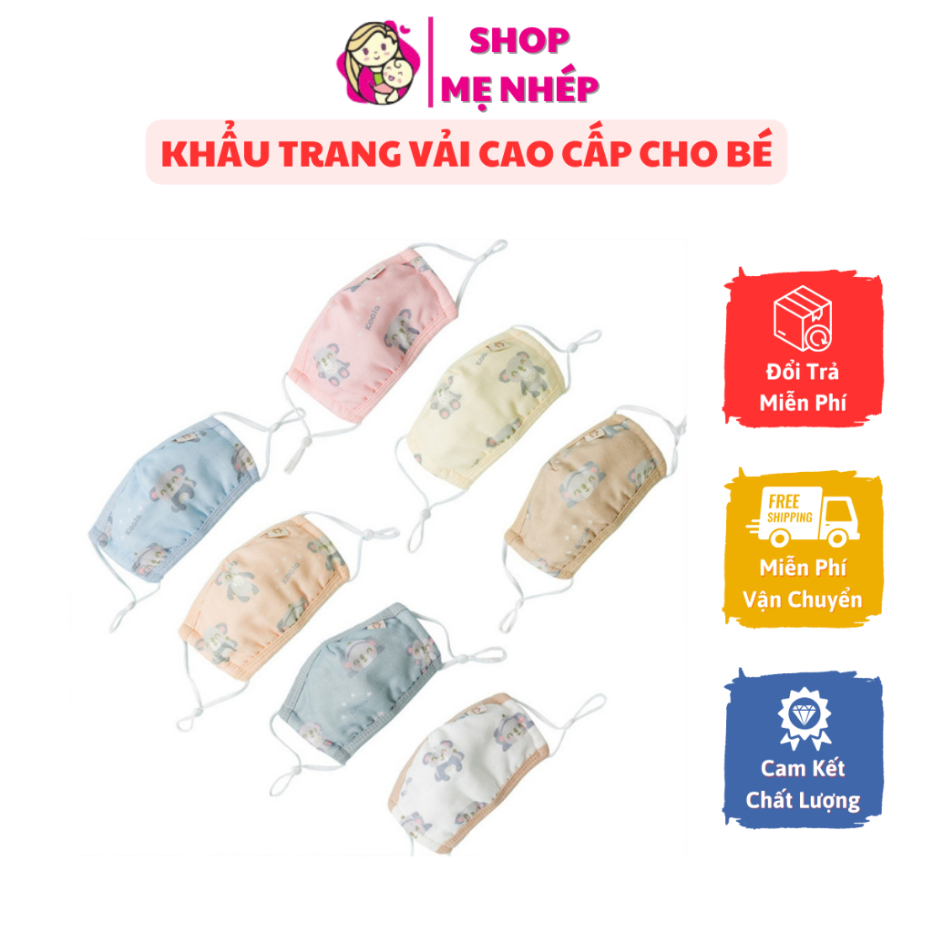 Khẩu trang vải cho bé cao cấp 100% COTTON