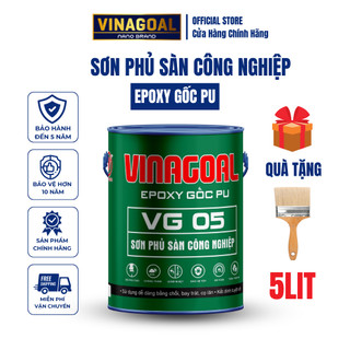 Sơn phủ sàn công nghiệp epoxy gốc pu vinagoal dung tích 1l- 5l chuyên phủ sàn xưởng, tầng hầm, bể nước vg05