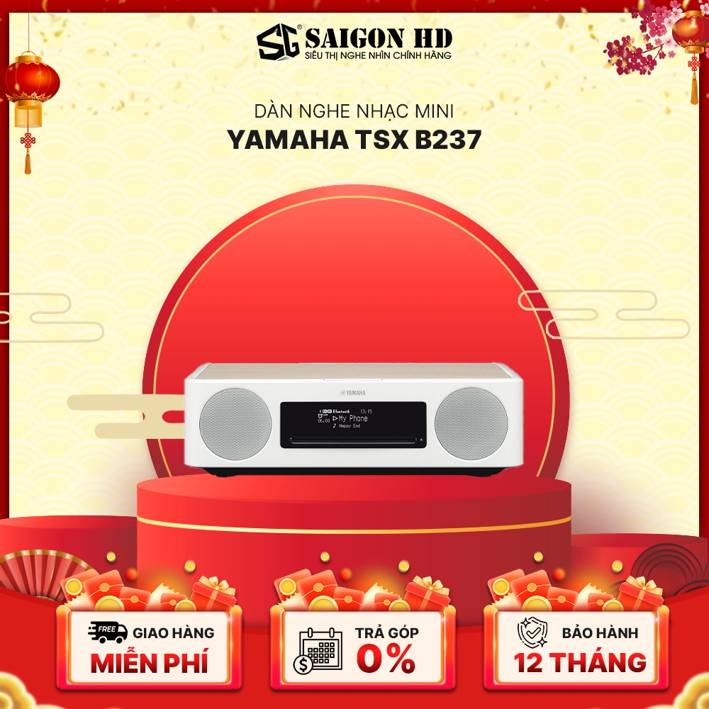 Dàn nghe nhạc CD Mini YAMAHA TSX B237 - Hàng Chính Hãng, Bảo Hành 12 Tháng