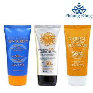  Kem Chống Nắng 3W Clinic Intensive UV Sunblock Cream SPF 50 PA+++ 
