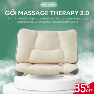 Gối Massage Therapy 2.0 thiết kế chuẩn công thái học hỗ trợ cổ vai gáy kích thước 50x70cm Mịn Decor