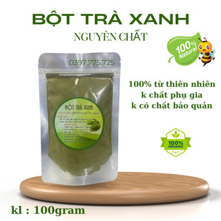 Bột trà xanh gói 100gram sản phẩm handmade