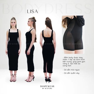LISA - Đầm Body Suông Thun Gân Sát Nách Dáng Dài - Váy Body Siết Eo Shapewear Bodydress WSTORE - Đầm Body Thiết Kế